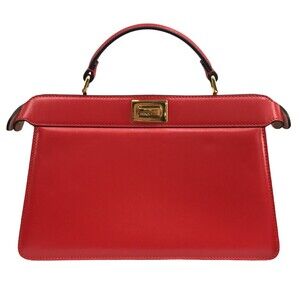 Fendi PEEKABOO ISEEU EAST WEST VIT KING LUXOR PEEKABOO Handbag Red